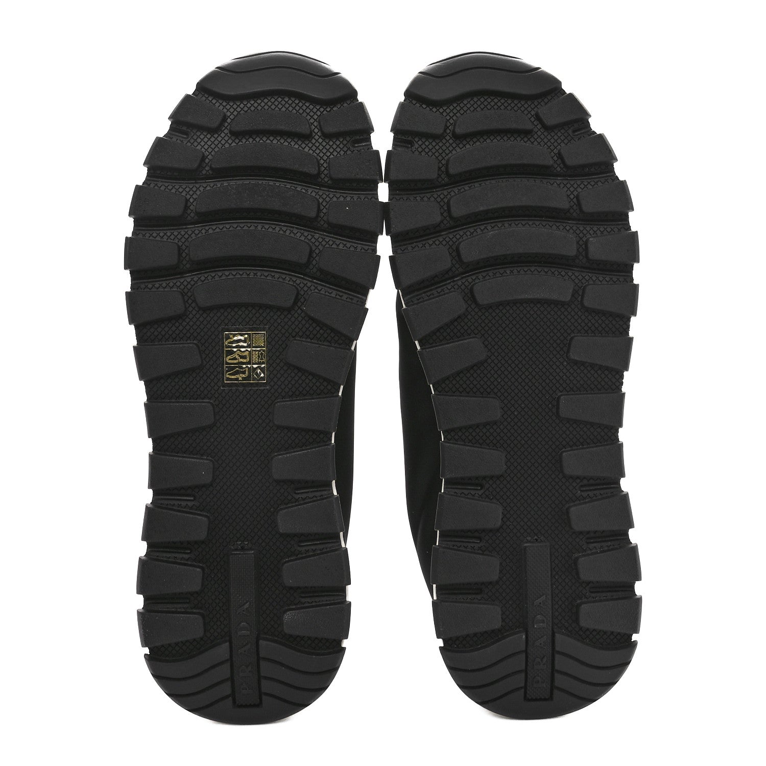 Prada Nylon Gabardine Logo Sneakers 41 Black 7 of 9