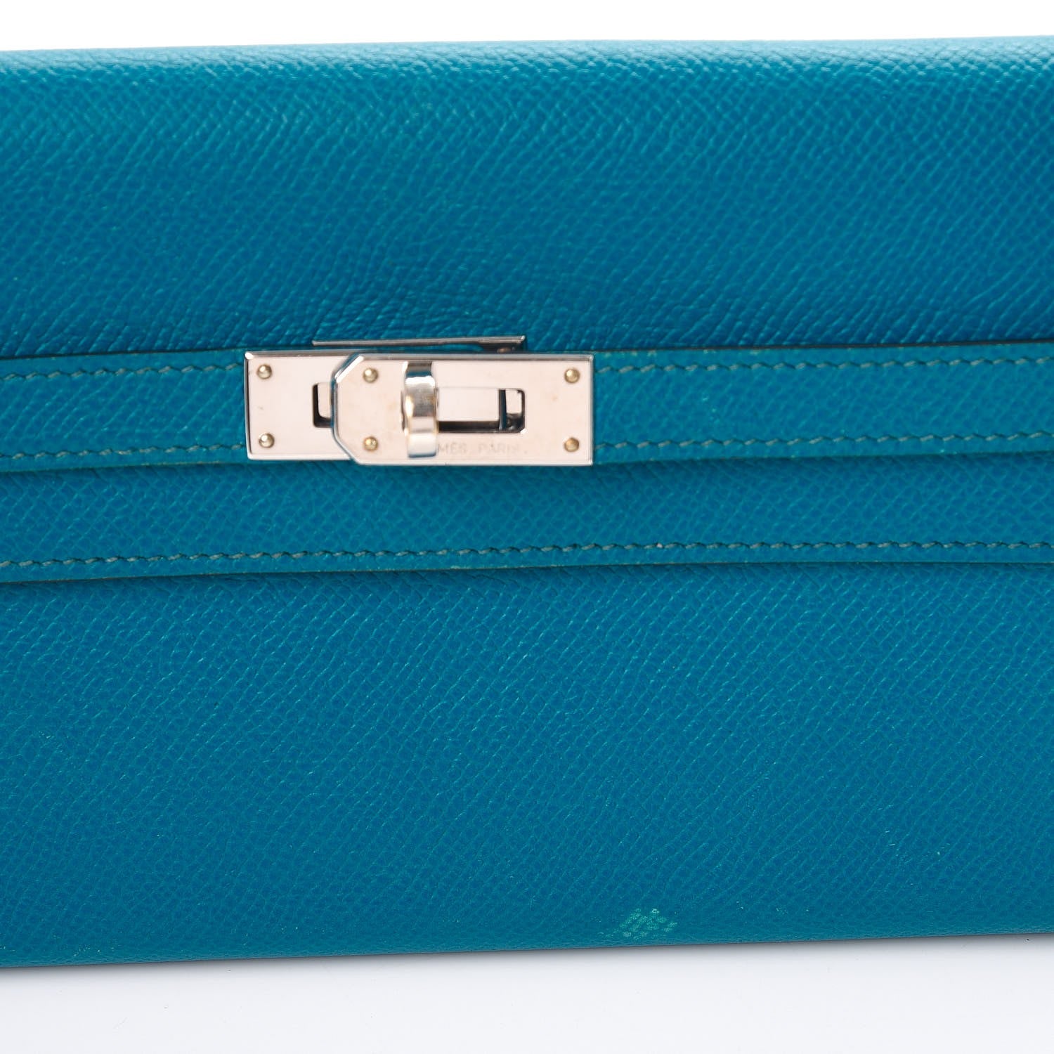 Hermes Epsom Kelly Longue Wallet Bleu Izmir 10 of 16
