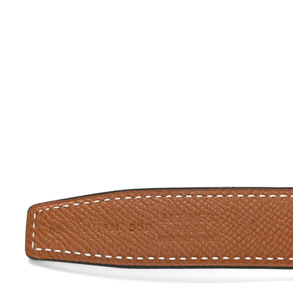 Hermes Swift Epsom 24mm Belt Strap 85 Black Gold 5 of 5