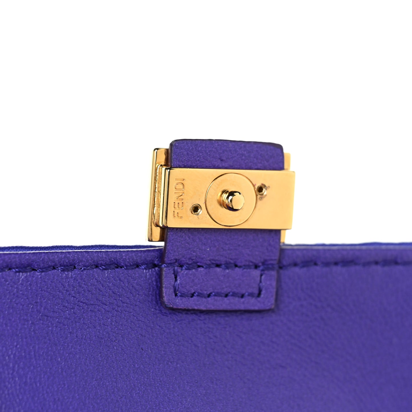 Sequin Paillettes Shiny Nappa Sex and the City Nano Baguette Belt Charm Viola Purple Rain