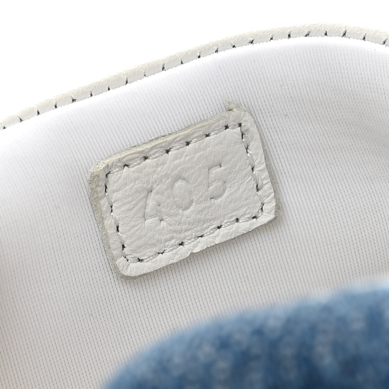 Hermes Denim Suede Goatskin Bouncing Sneakers 40.5 Bleu Clair White 9 of 11