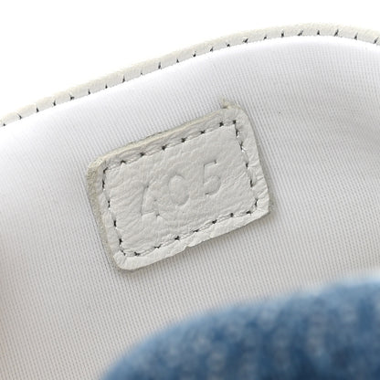 Hermes Denim Suede Goatskin Bouncing Sneakers 40.5 Bleu Clair White 9 of 11