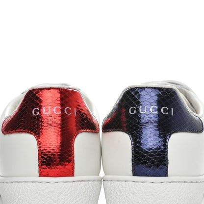 Gucci Calfskin Ayers Blind For Love Embroidered Womens Ace Sneakers 36.5 White 7 of 11