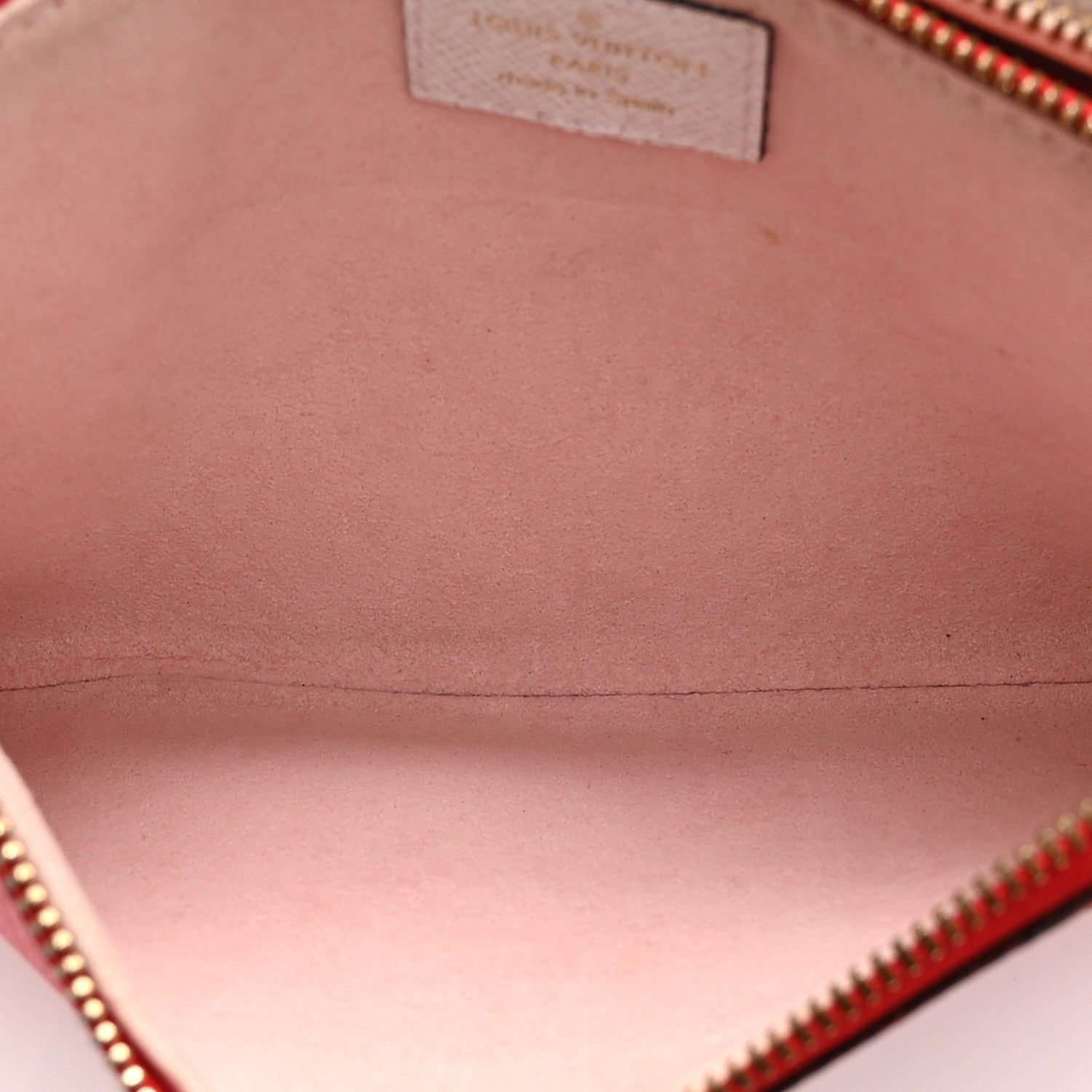 Louis Vuitton Monogram Giant Double Zip Pochette Rouge 6 of 11