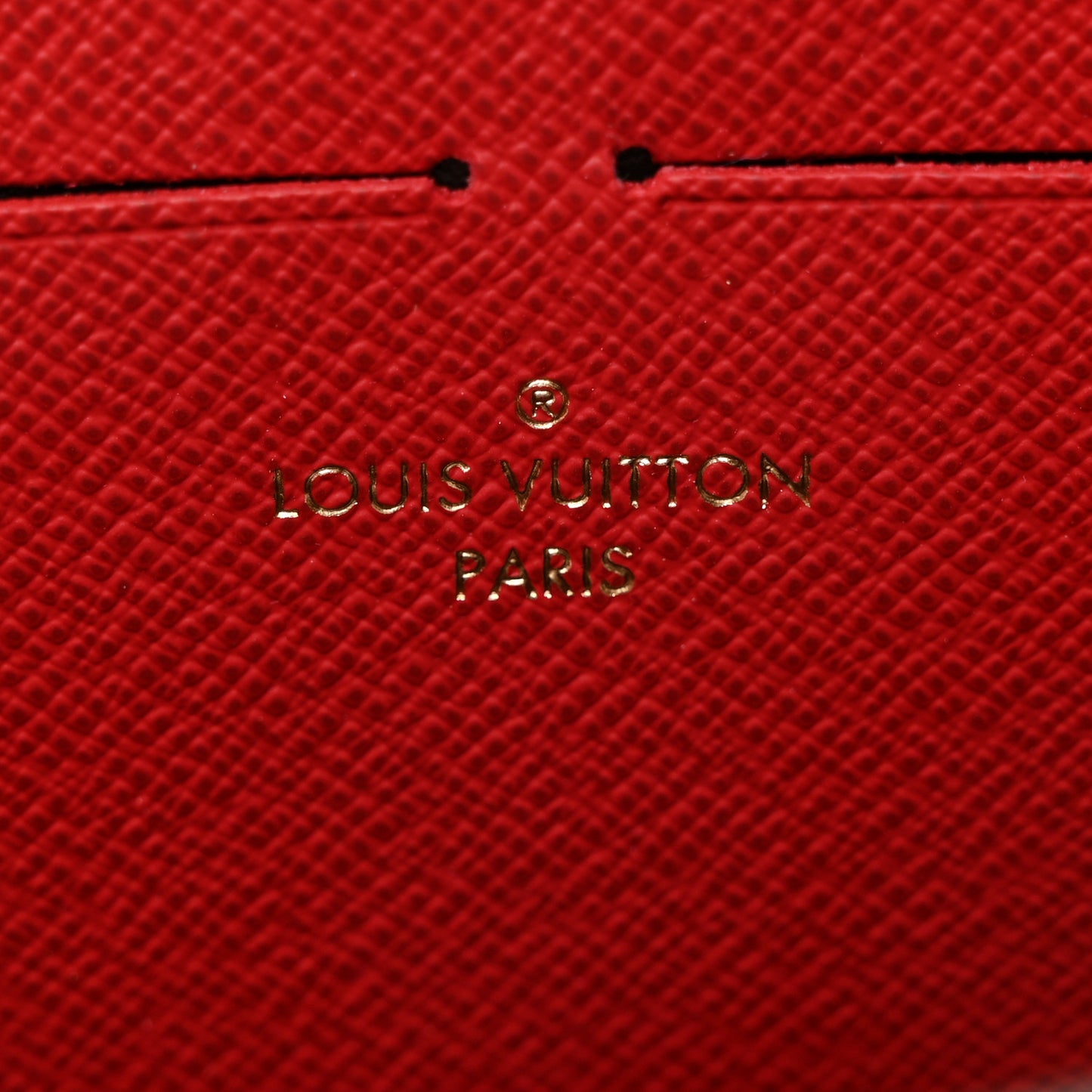 Damier Ebene Clemence Wallet Cherry