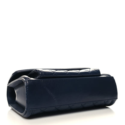 Chanel Lambskin Quilted Small Geometric Flap Navy 4 of 11