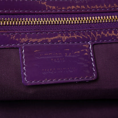 Christian Dior Patent Cannage Large Dior Soft Shopping Tote Purple 6 of 10