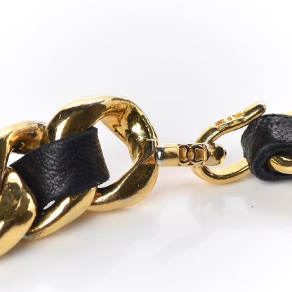 Chanel Lambskin Chain CC Belt Black Gold 4 of 5