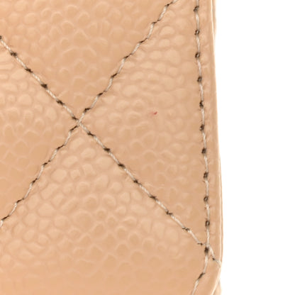 Chanel Caviar Quilted Medium Double Flap Beige 11 of 12