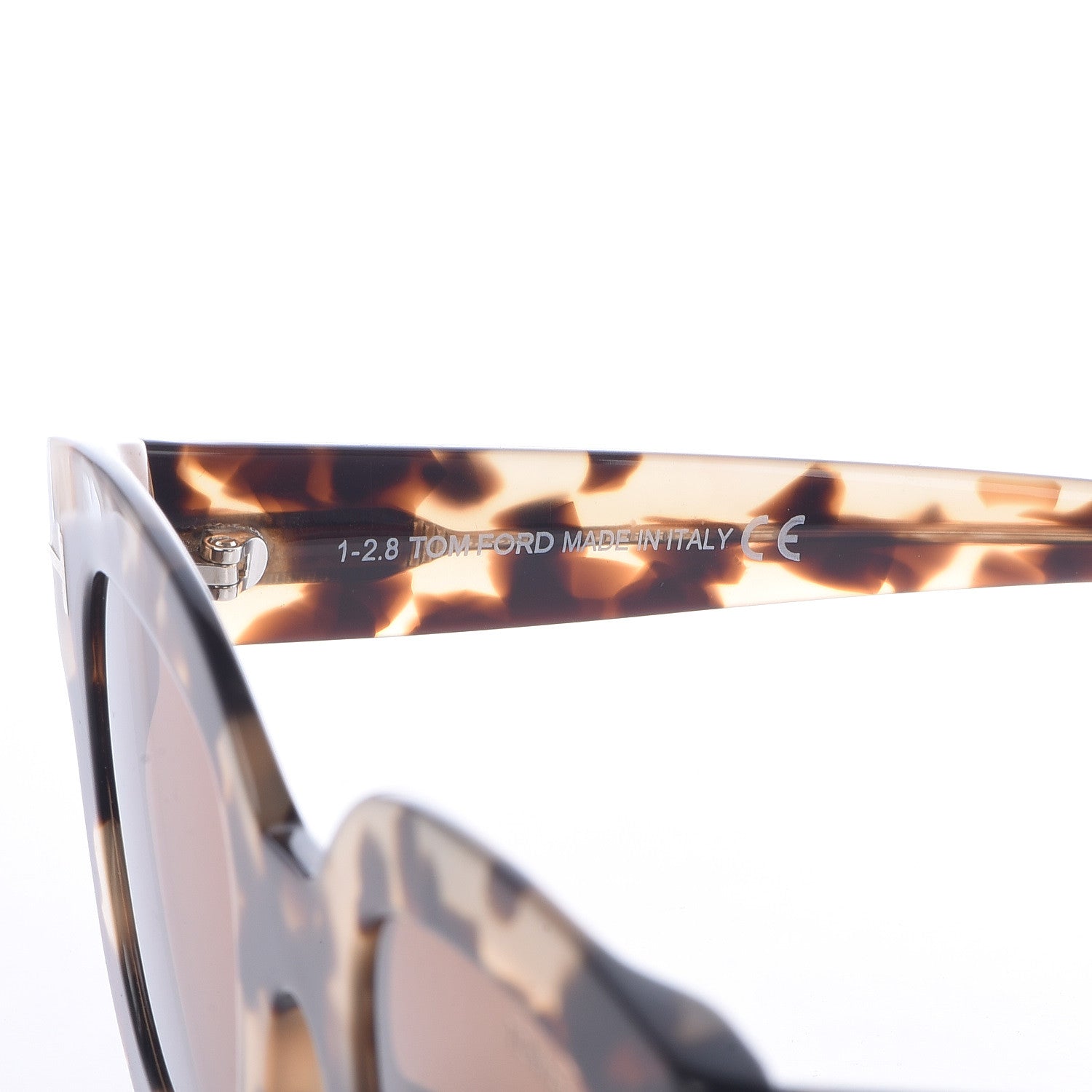 Tom Ford Square Acetate Pia Sunglasses TF659 Tortoise 6 of 8