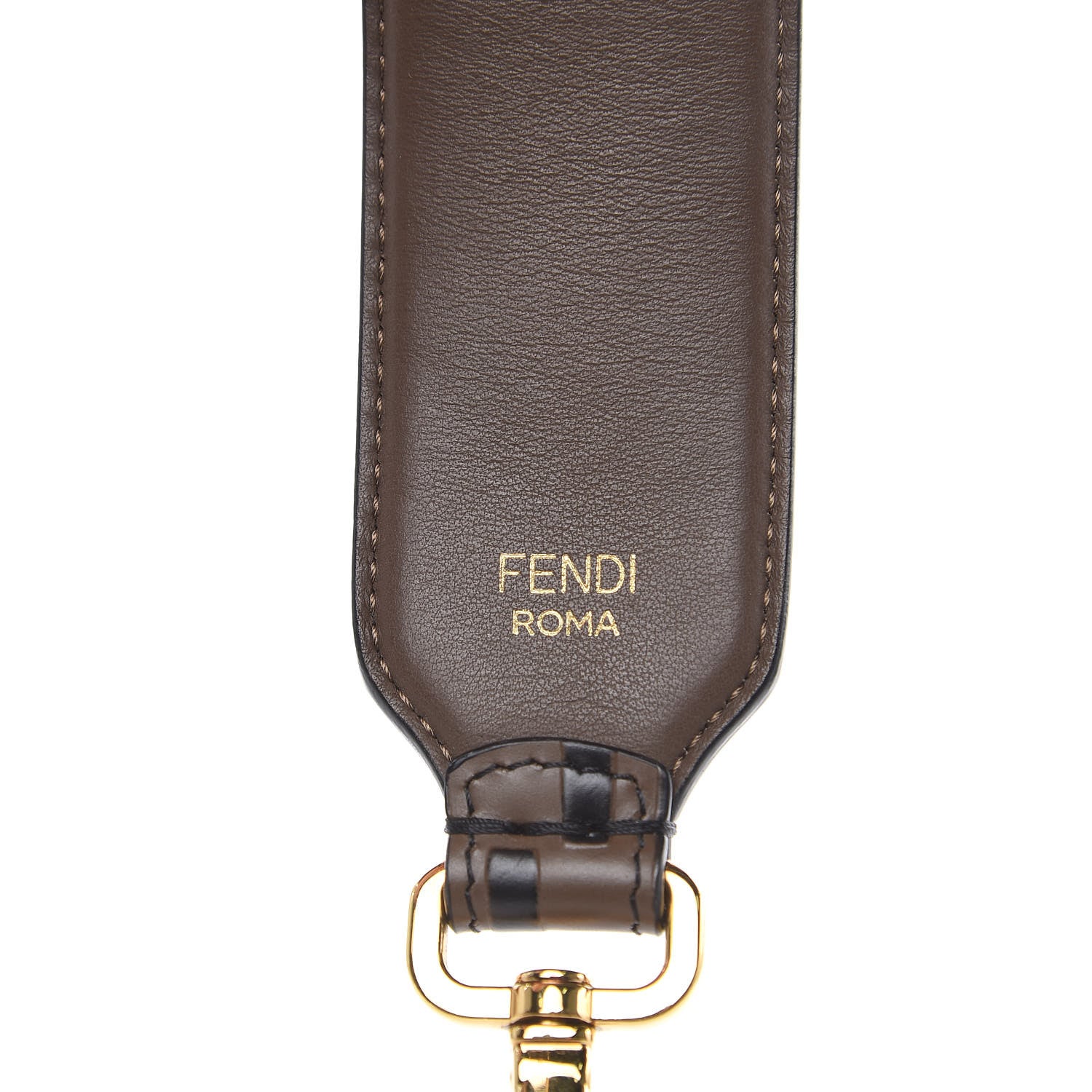 Fendi Calfskin FF 1974 Embossed Mini Strap You Maya Black 4 of 5