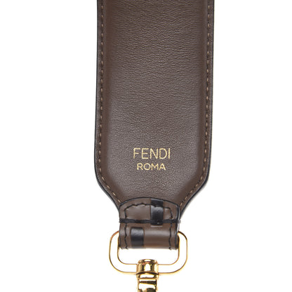 Fendi Calfskin FF 1974 Embossed Mini Strap You Maya Black 4 of 5