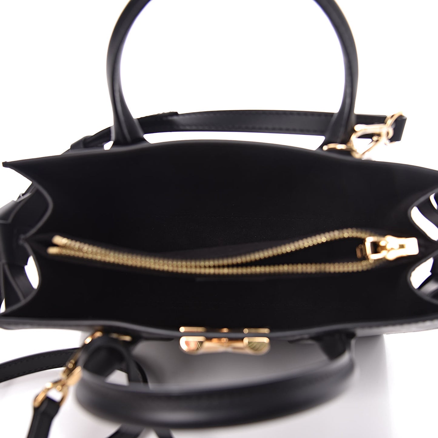 Monogram Cuir Plume Very Open Tote BB Black