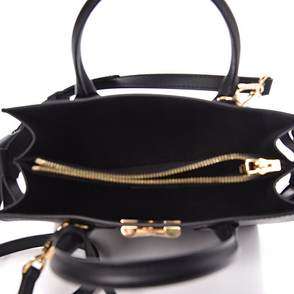 Louis Vuitton Monogram Cuir Plume Very Open Tote BB Black 5 of 9