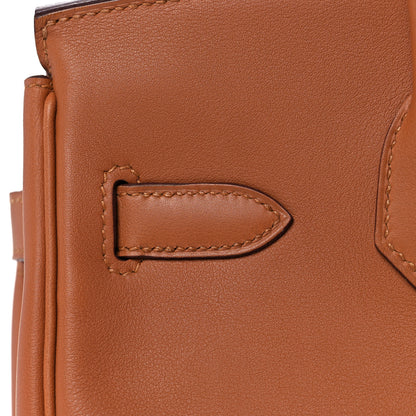 Hermes Swift Epsom Tressage Birkin 30 Gold Bleu de Nord Bleu Indigo 13 of 34