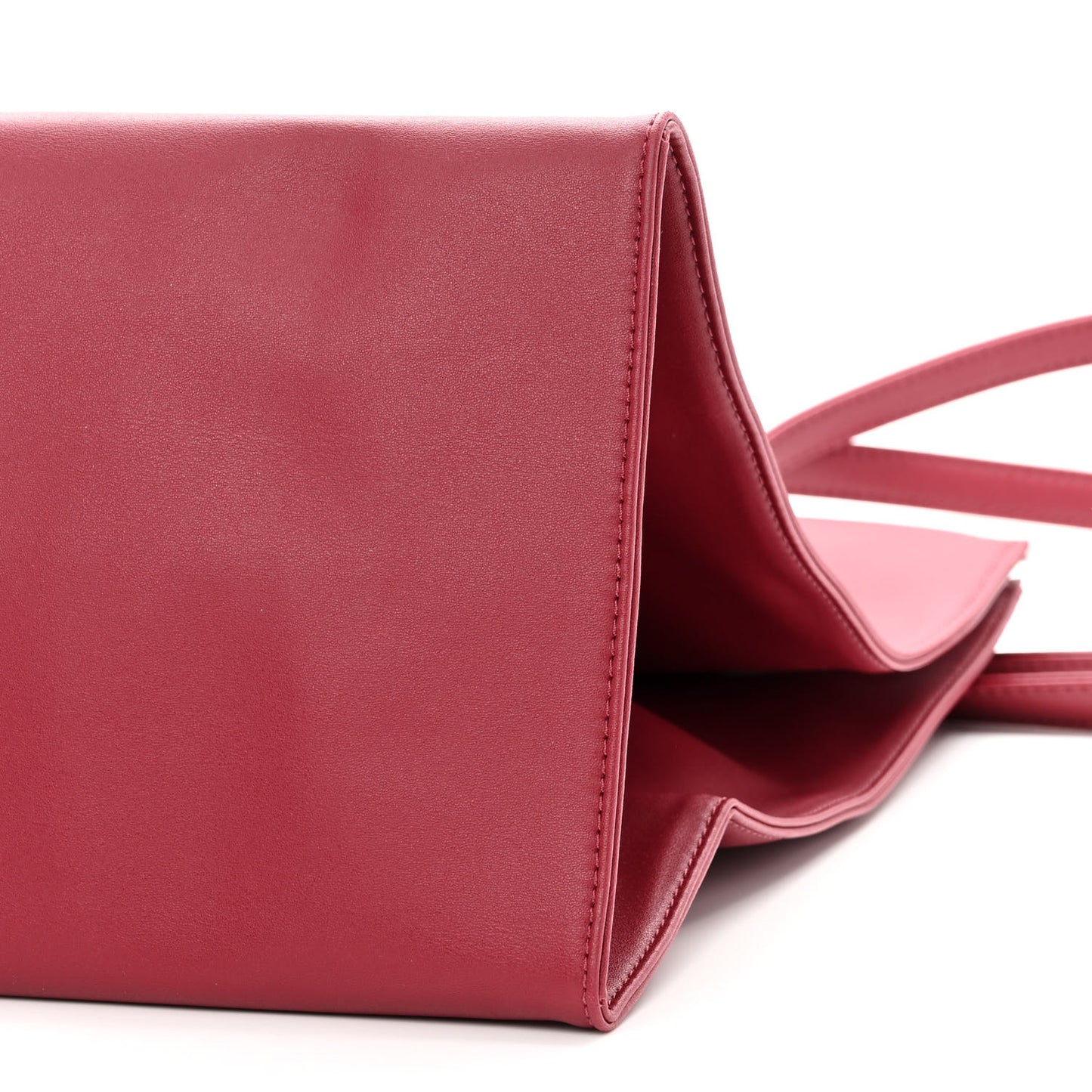Vegan Leather Large Shopping Bag Oxblood