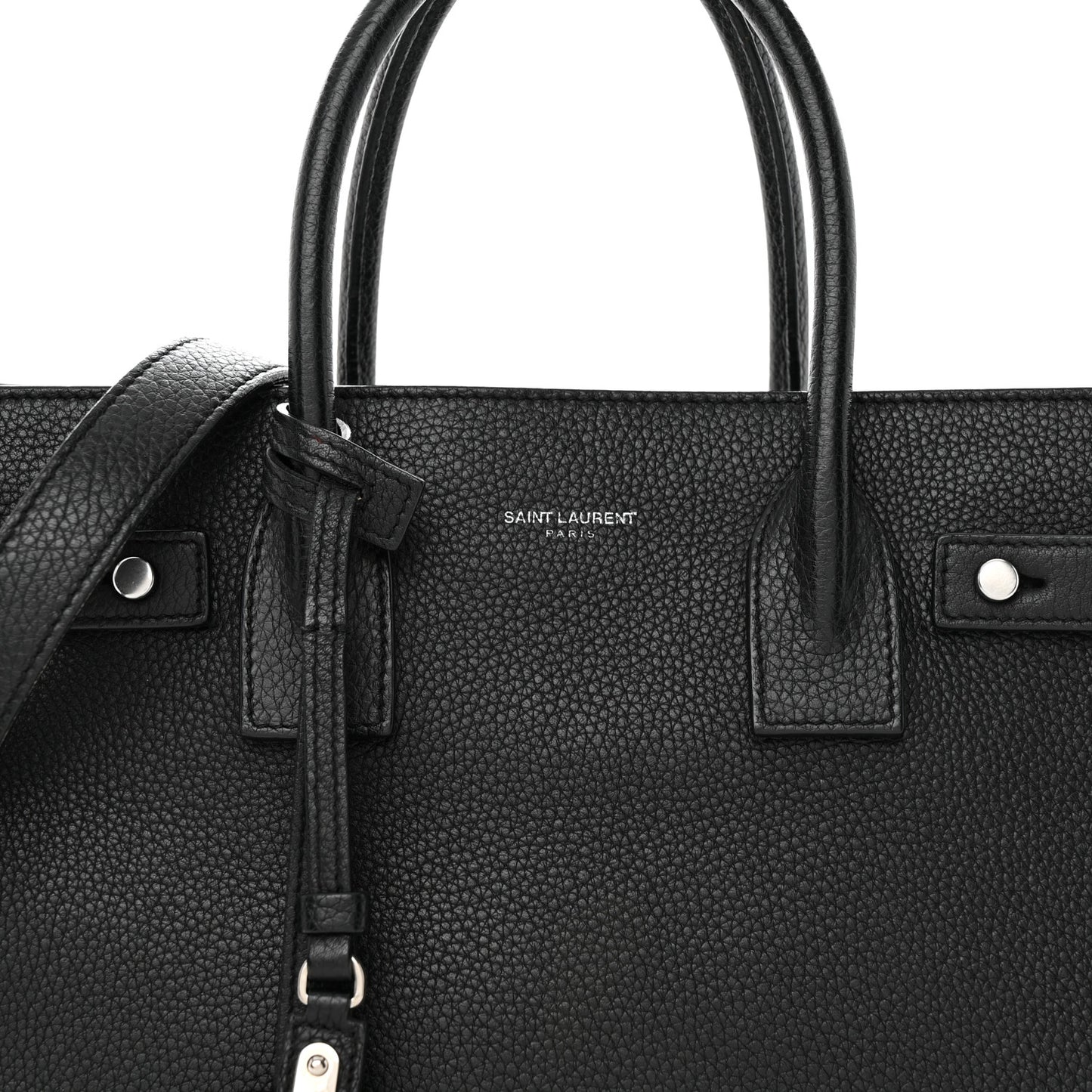 Grained Calfskin Baby Sac De Jour Souple Black