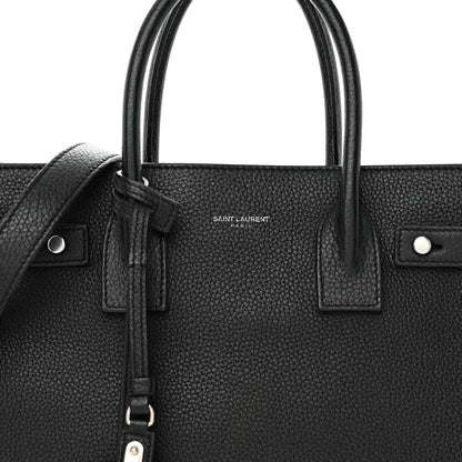 Saint Laurent Grained Calfskin Baby Sac De Jour Souple Black 7 of 30