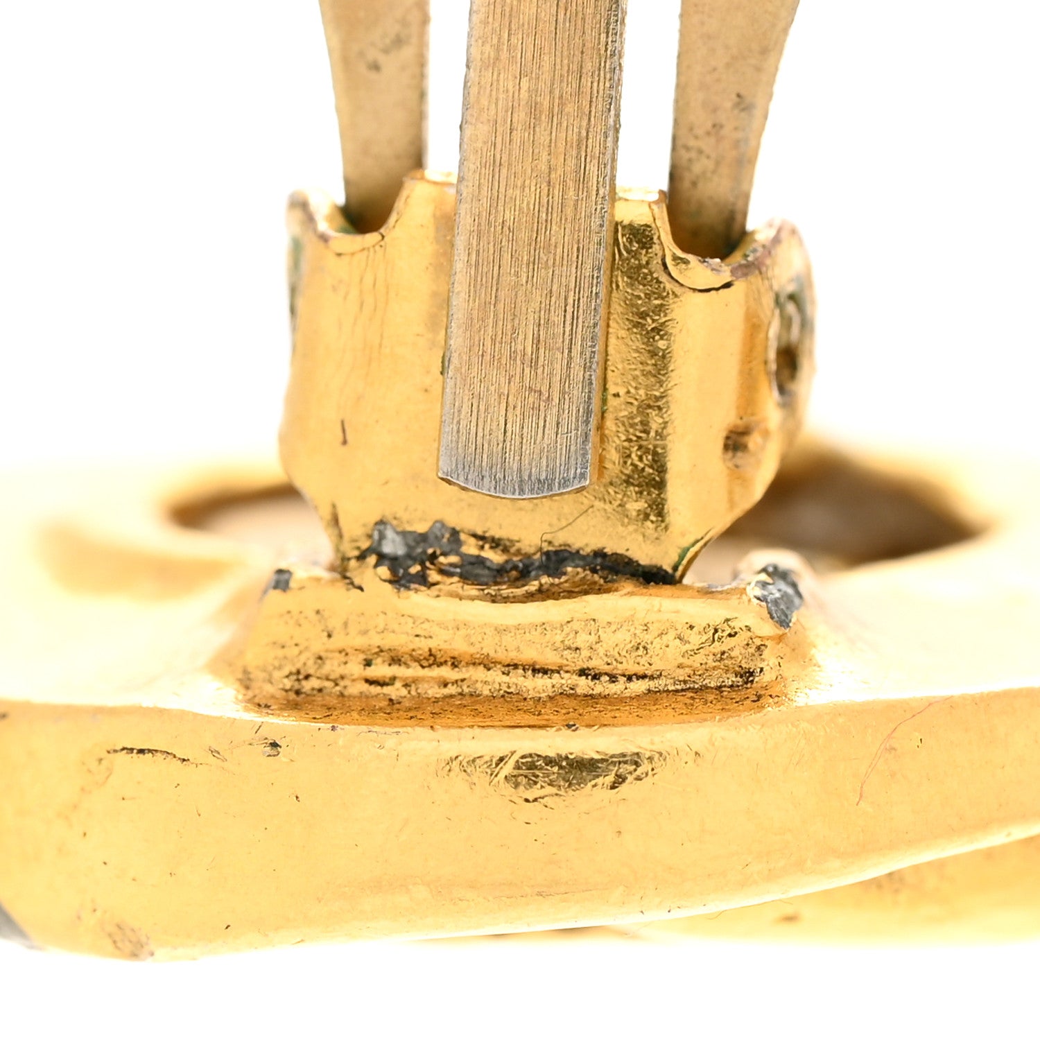 Chanel Round CC Clip On Earrings Gold 11 of 15