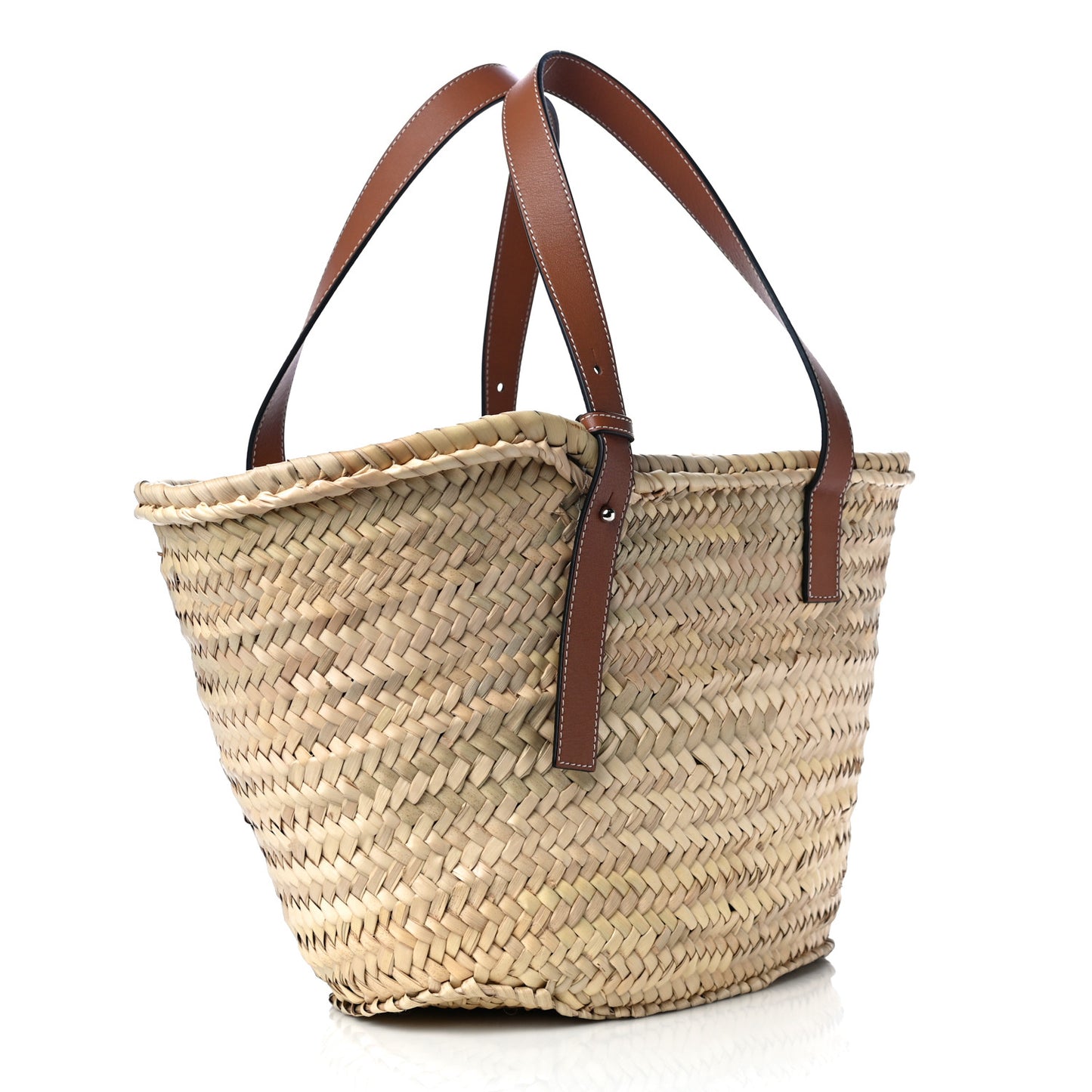 Raffia Basket Tote Bag Natural Tan