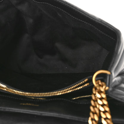 Saint Laurent Calfskin Y Quilted Monogram Medium Loulou Chain Satchel Black 5 of 10