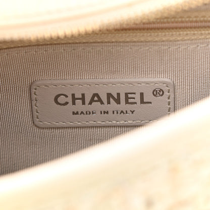 Chanel Tweed Calfskin Quilted Small Gabrielle Hobo Beige Ivory 6 of 11