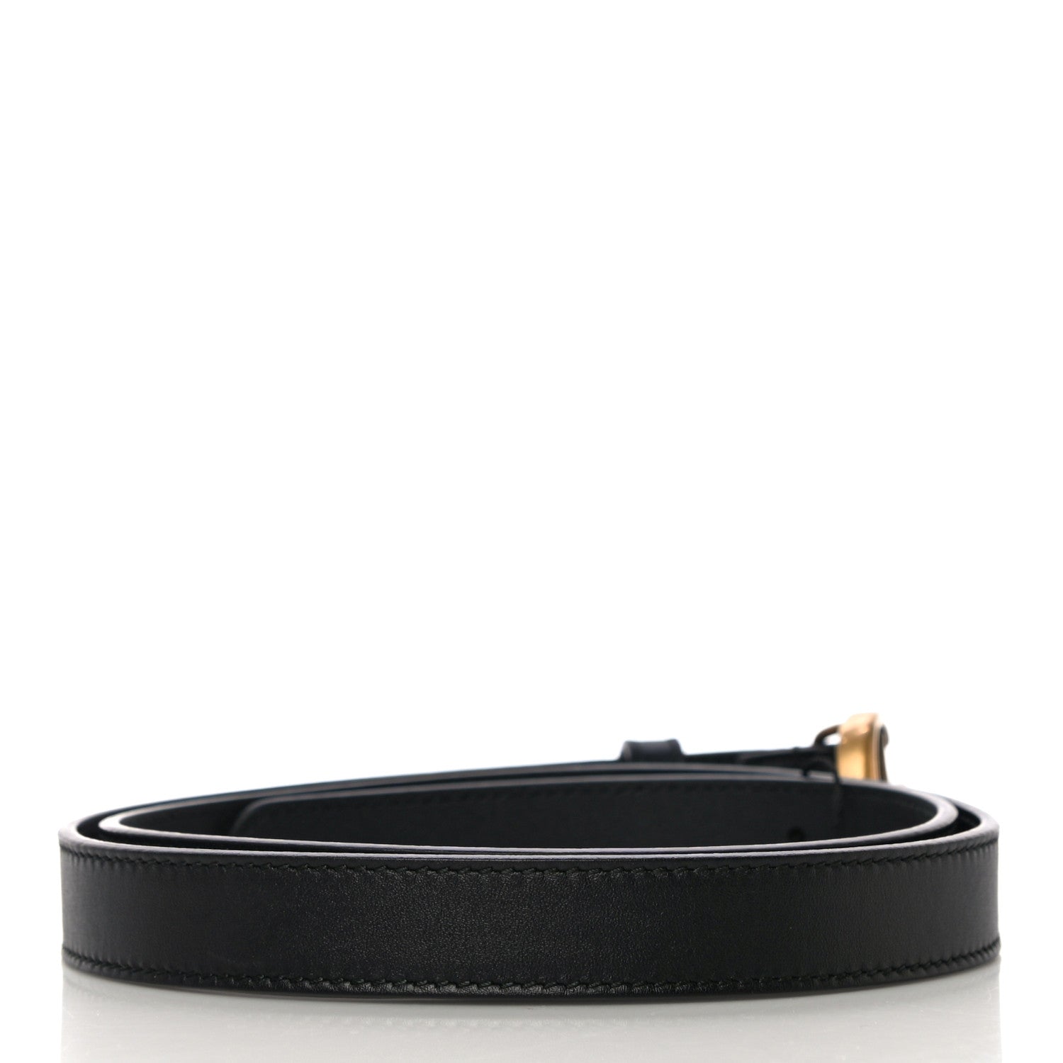 Gucci Calfskin Double G 20mm Belt 80 32 Black 3 of 8