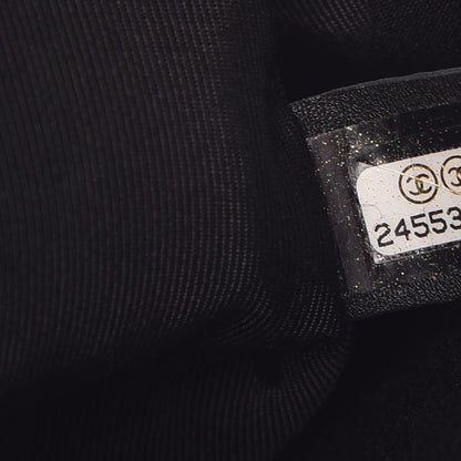 Chanel Caviar Chevron Quilted Medium Boy Flap Black 7 of 9