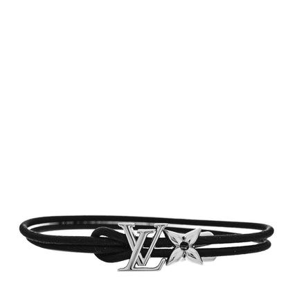 Louis Vuitton Calfskin LV Bloom Bracelet Black 1 of 5