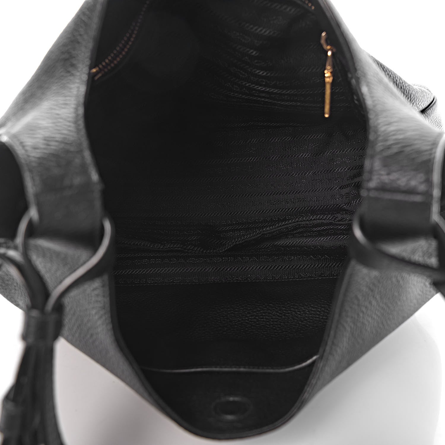 Prada Vitello Daino Hobo Black 5 of 9