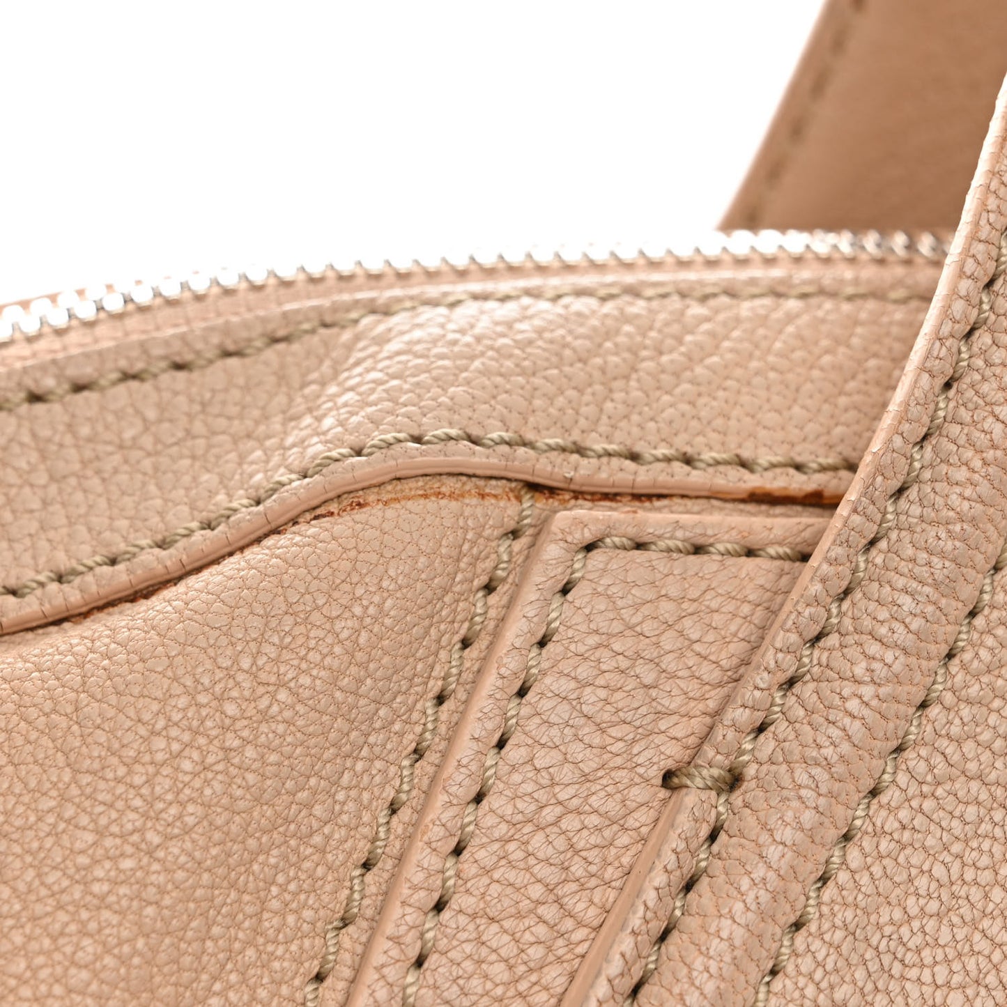 Sugar Goatskin Large Nightingale Linen
