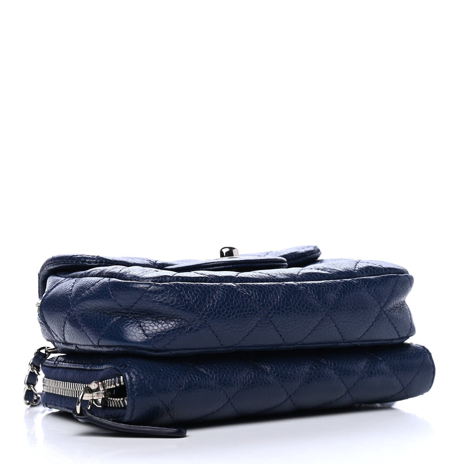 Chanel Caviar Quilted New Mini Flap Navy 3 of 4