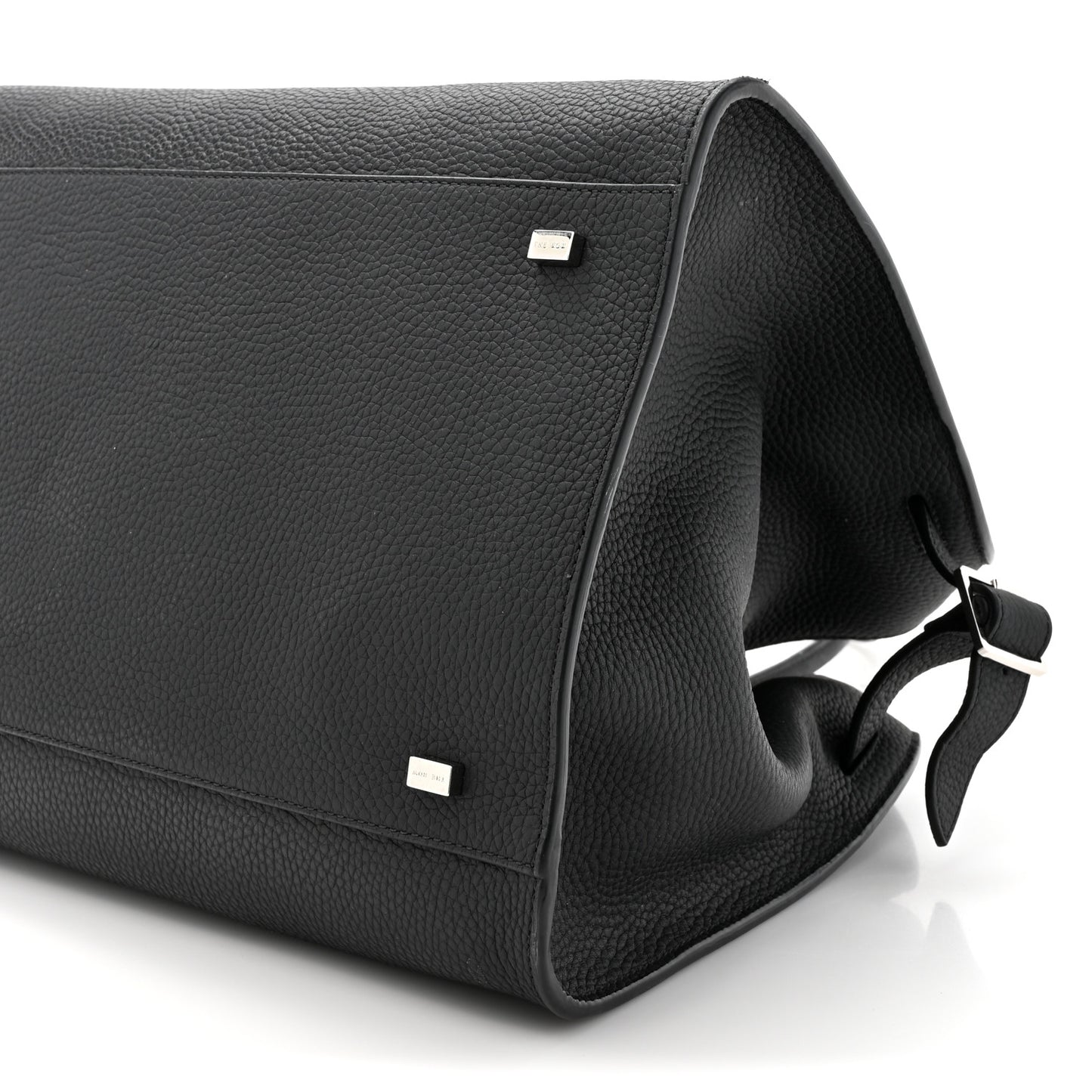 Matte Grained Calfskin Soft Margaux 15 Black