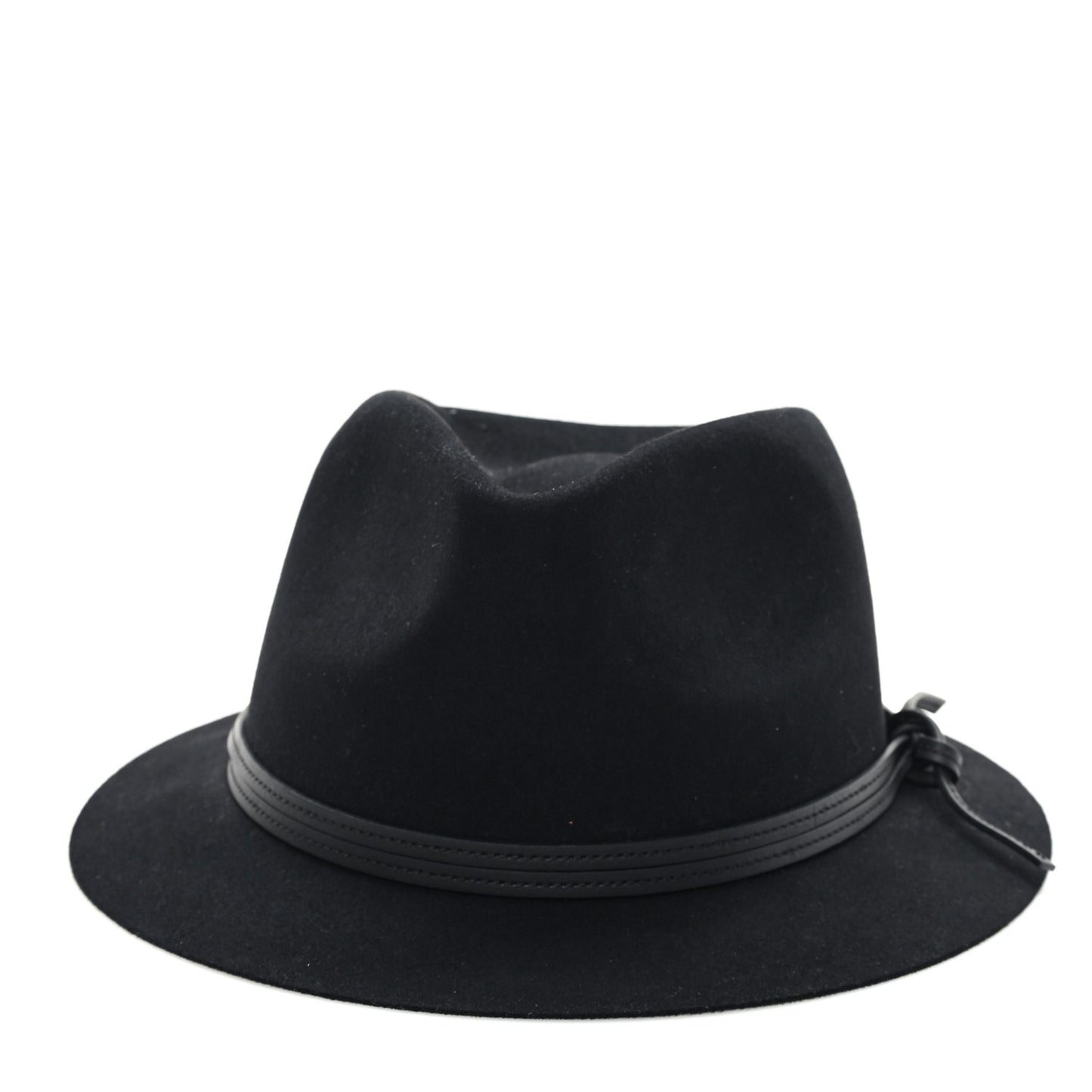 Rabbit Felt Calfskin Hat 59 Black