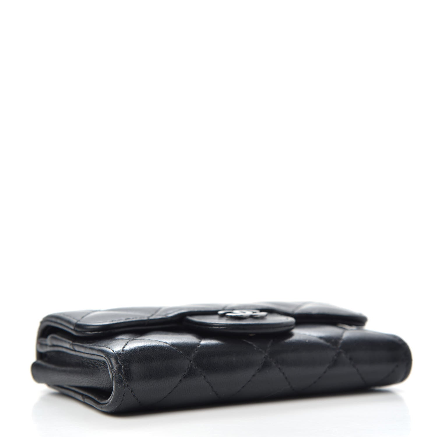Chanel Lambskin Quilted Flap Card Holder Black 4 of 7