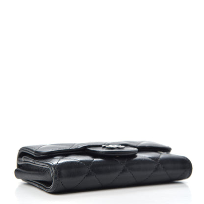 Chanel Lambskin Quilted Flap Card Holder Black 4 of 7