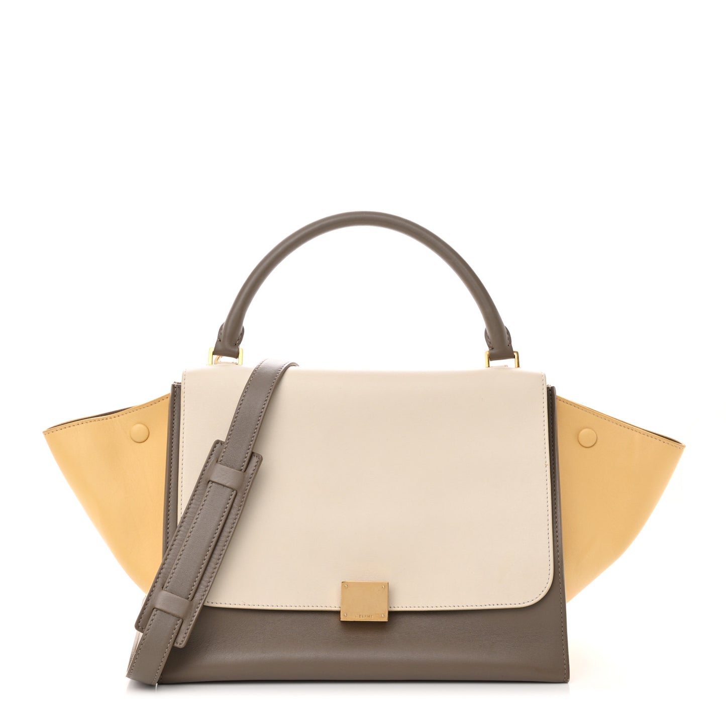 Smooth Calfskin Medium Tri-Color Trapeze Butter