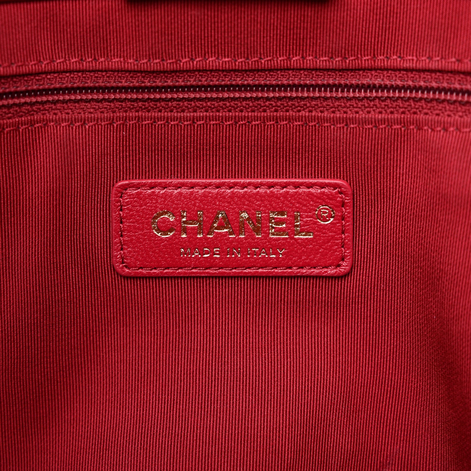 Chanel Shiny Aged Calfskin Shopping Bag Red 6 of 15