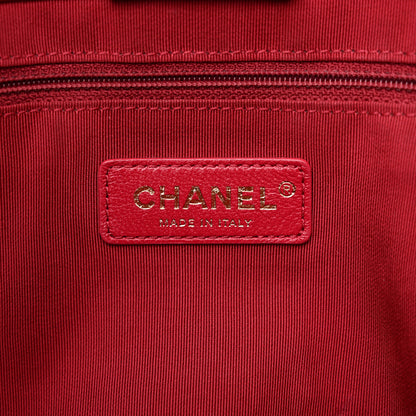 Chanel Shiny Aged Calfskin Shopping Bag Red 6 of 15