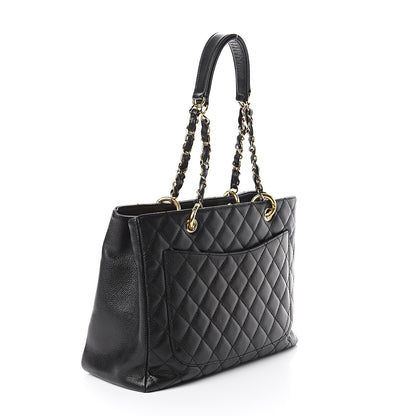 Chanel Caviar Quilted Grand Shopping Tote GST Black 2 of 9
