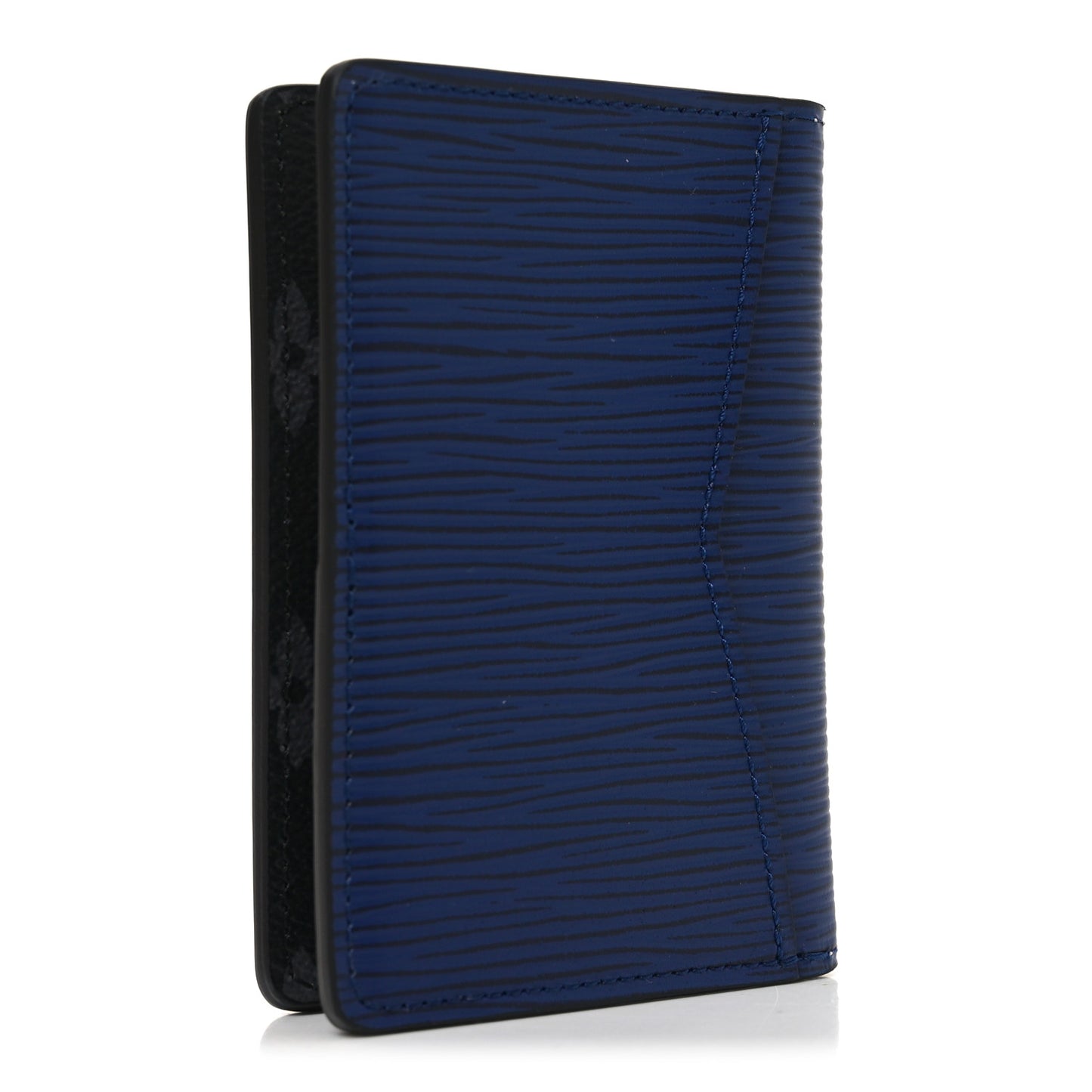Epi Monogram Eclipse Pocket Organizer Blue Black Grey