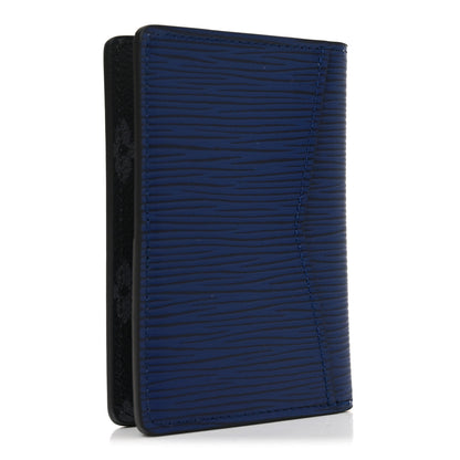 Louis Vuitton Epi Monogram Eclipse Pocket Organizer Blue Black Grey 3 of 7