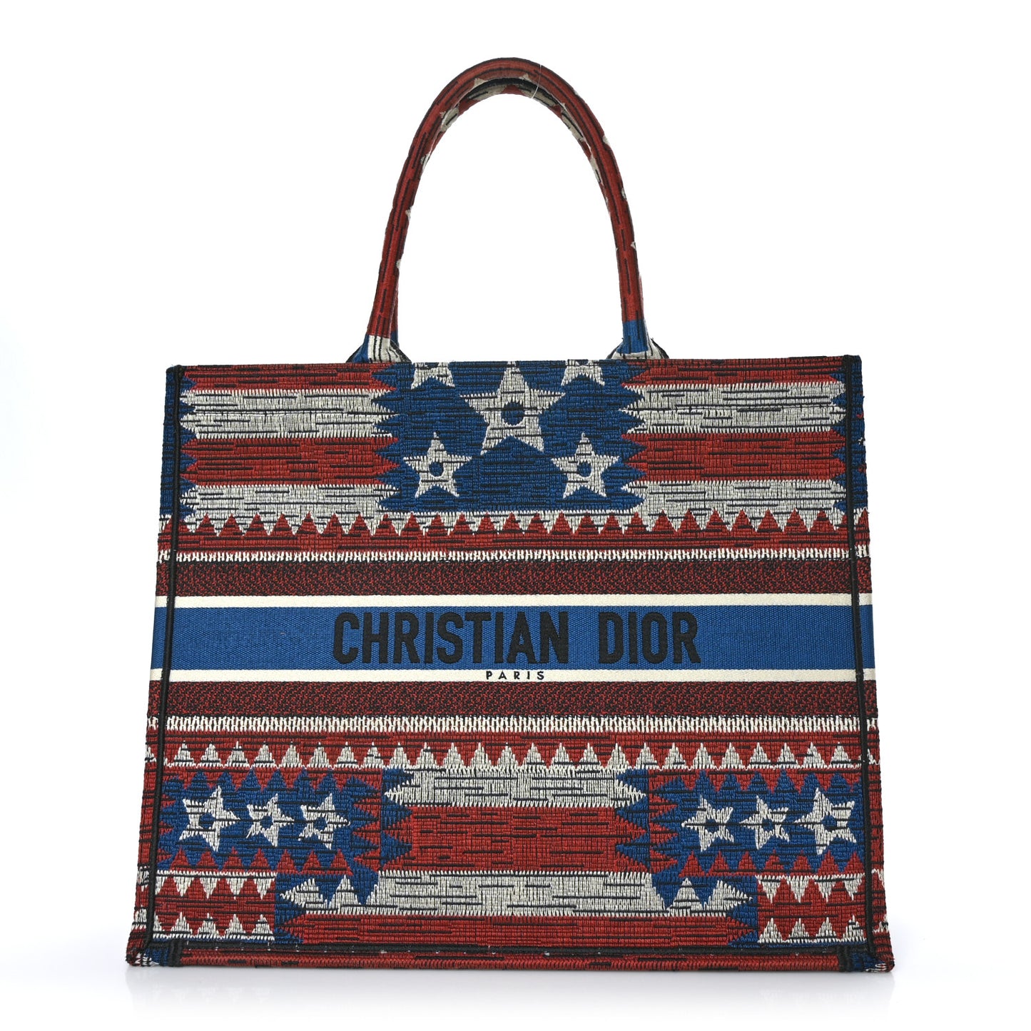 Canvas Embroidered Exclusive US Book Tote Multicolor