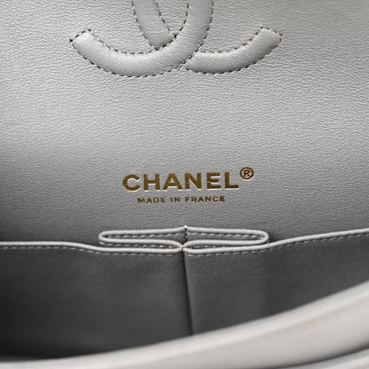 Chanel Caviar Quilted Small Double Flap Grey 6 of 10