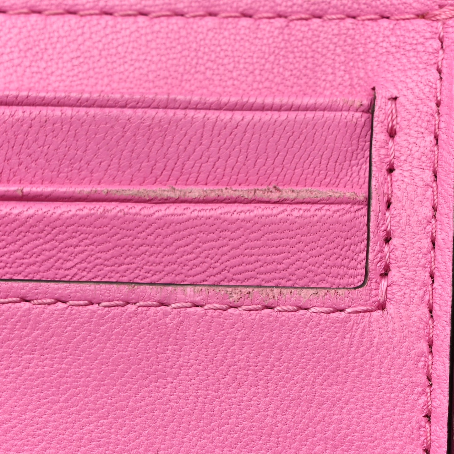 Crocodile Embossed Calfskin Small French Continental Wallet Raspberry Pink