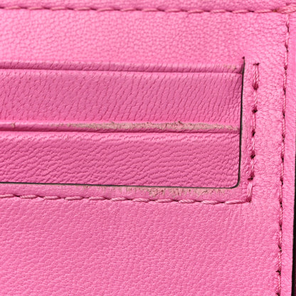Mulberry Crocodile Embossed Calfskin Small French Continental Wallet Raspberry Pink 12 of 13