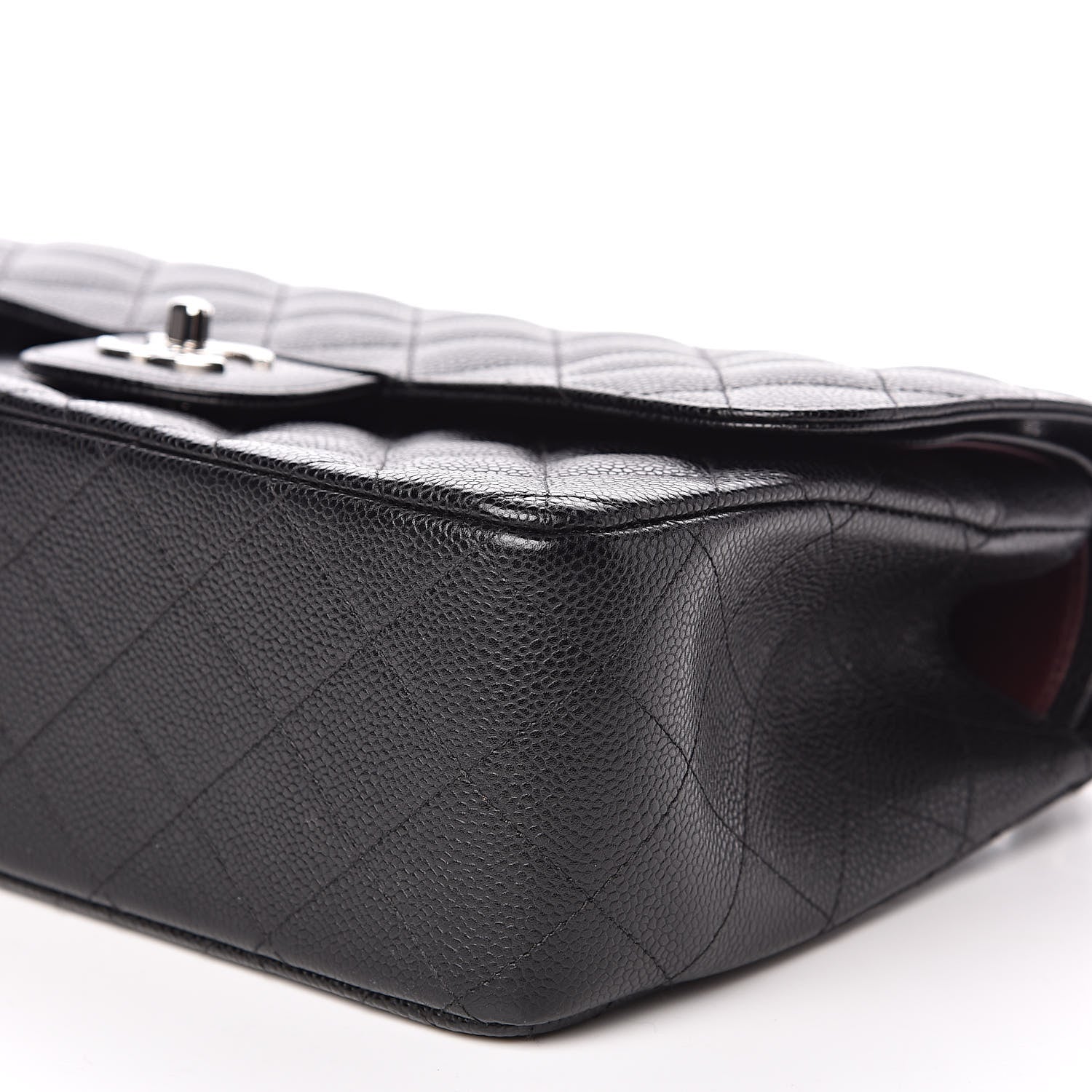 Chanel Caviar Quilted Jumbo Double Flap Black 9 of 10
