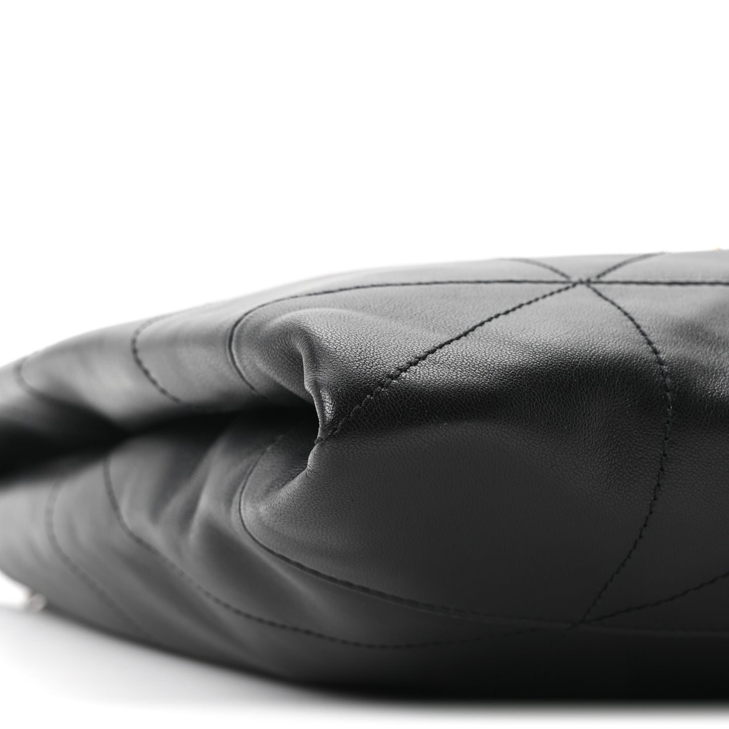 Lambskin Matelasse Monogram Medium Jamie 4.3 Pochon Black