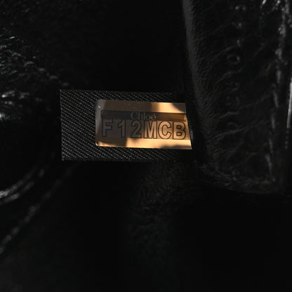 Chloe Grained Calfskin Small Spin Tote Black 7 of 10