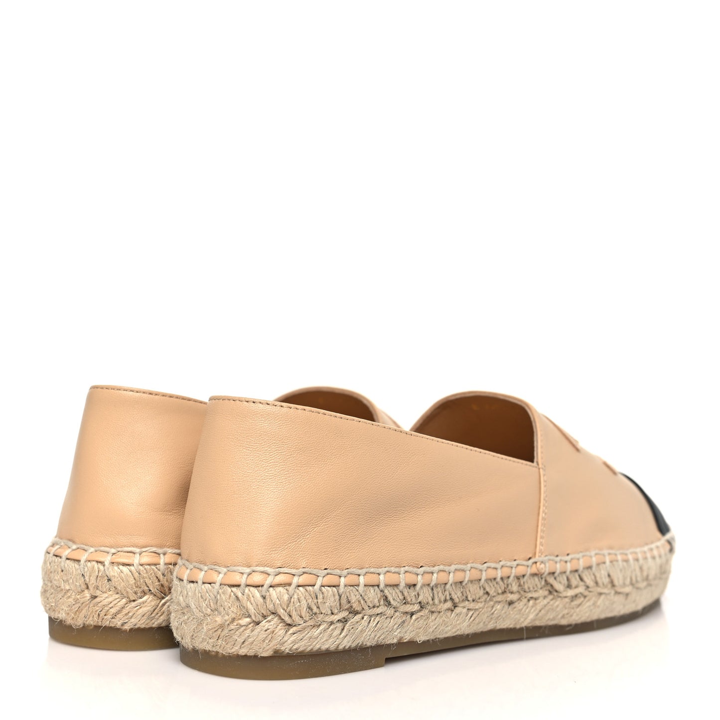 Lambskin CC Espadrilles 39 Beige Black